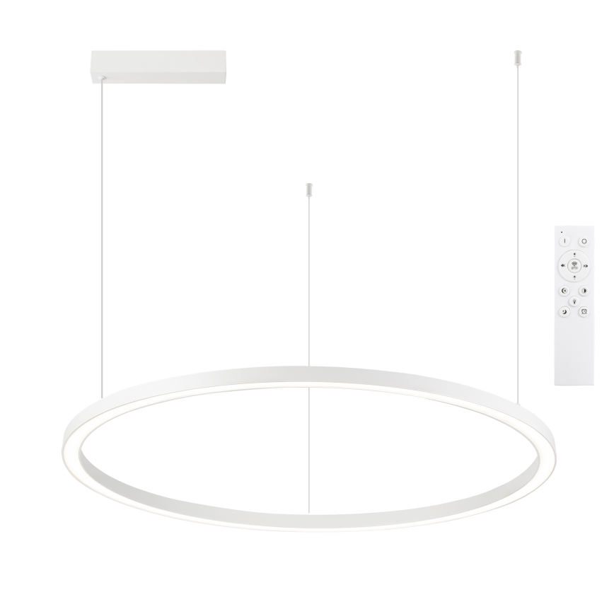 Brilagi - Lampadario LED dimmerabile su cavo PORTOFINO LED/60W/230V 3000–6000K Ø 80 cm bianco + telecomando