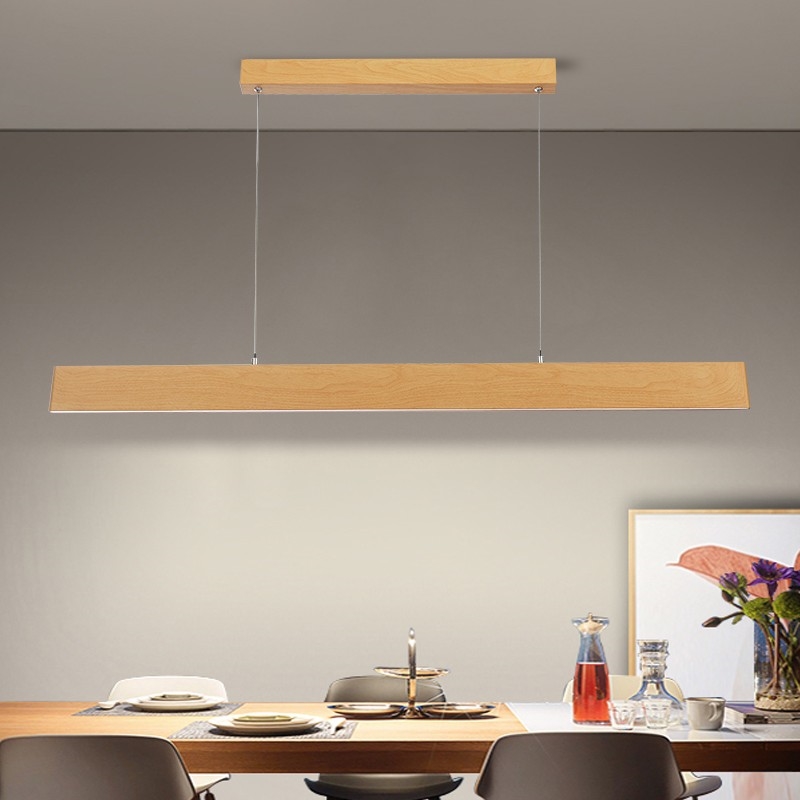 Brilagi - Lampadario dimmerabile a sospensione su cavo SLIMLINE LED/40W/230V 3000-6000K finitura rovere + telecomando