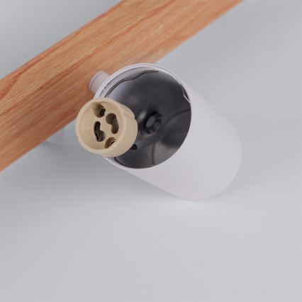 Brilagi - lampadario LED RGBW dimmerabile a sospensione con cavo SELE 6xGU10/6,5W/230V 2700-6500K bianco/effetto rovere + telecomando