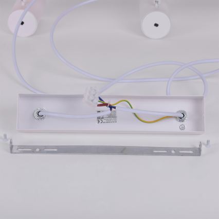 Brilagi - lampadario LED RGBW dimmerabile a sospensione con cavo SELE 6xGU10/6,5W/230V 2700-6500K bianco/effetto rovere + telecomando