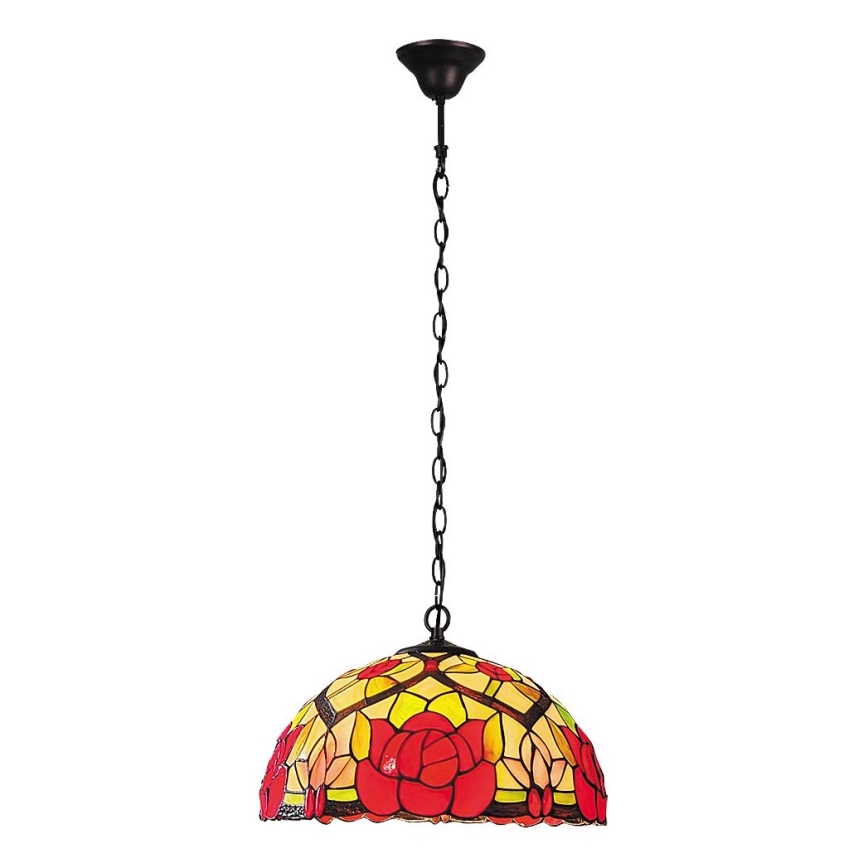 Brilagi - Lampadario in stile Tiffany a catena GARLAN 2xE27/60W/230V