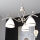 Brilagi - Lampadario LED a catena ANTICO 3xE27/60W/230V 3000K patina bianca