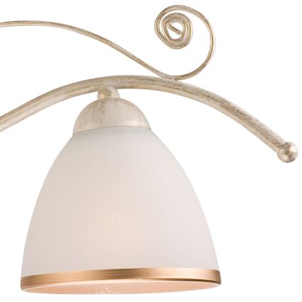 Brilagi - Lampadario LED a catena ANTICO 3xE27/60W/230V 3000K patina bianca