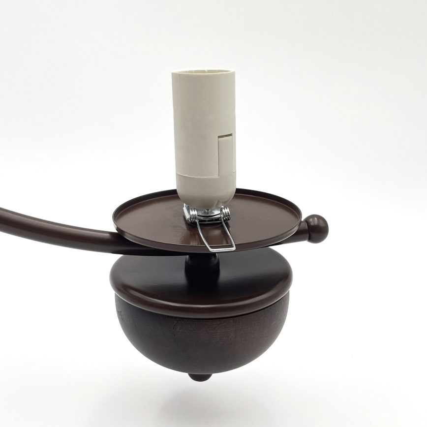 Brilagi - Lampadario LED a catena COTTAGE 3xE14/40W/230V faggio/marrone/bianco