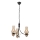 Brilagi - Lampadario LED a catena COTTAGE 3xE14/40W/230V quercia/nero/beige fumé