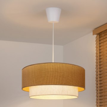 Brilagi - Lampadario LED a cavo BOHO ECO 1xE27/10W/230V Ø 40 cm beige/crema