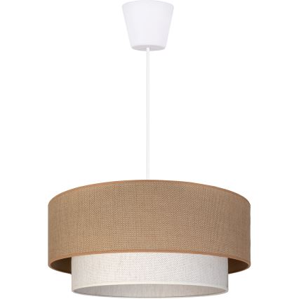Brilagi - Lampadario LED a cavo BOHO ECO 1xE27/10W/230V Ø 40 cm beige/crema