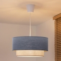 Brilagi - Lampadario LED a cavo BOHO ECO 1xE27/10W/230V Ø 40 cm blu/crema