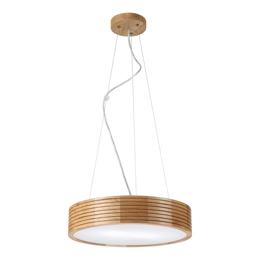 Brilagi - Lampadario LED a cavo CARVALHO MODERN 2xE27/60W/230V rovere Ø 37,5 cm