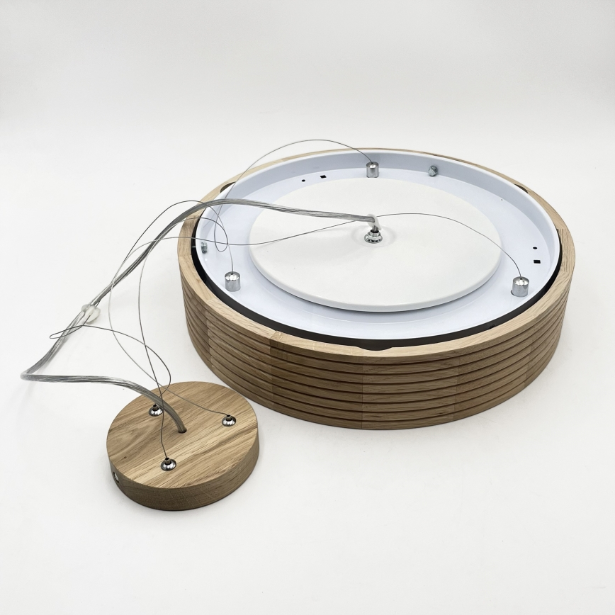 Brilagi - Lampadario LED a cavo CARVALHO MODERN 2xE27/60W/230V rovere Ø 37,5 cm