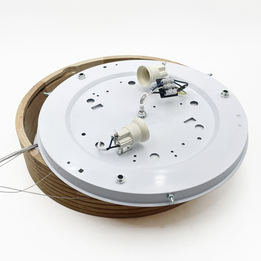 Brilagi - Lampadario LED a cavo CARVALHO MODERN 2xE27/60W/230V rovere Ø 37,5 cm