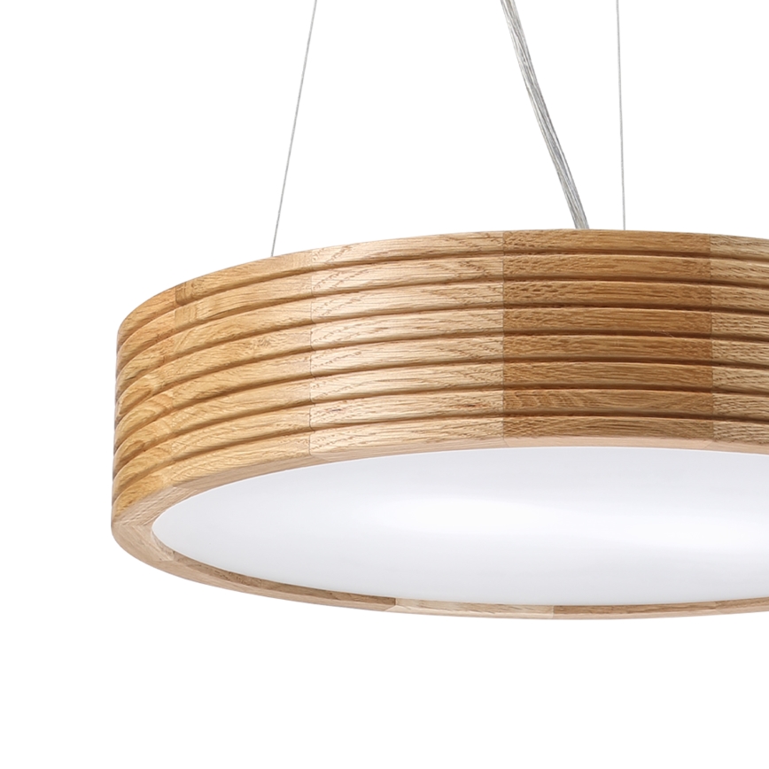 Brilagi - Lampadario LED a cavo CARVALHO MODERN 2xE27/60W/230V rovere Ø 37,5 cm