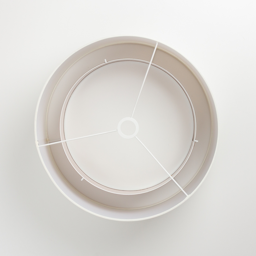 Brilagi - Lampadario LED a cavo CERIA 1xE27/40W/230V diam. 50 cm bianco/beige