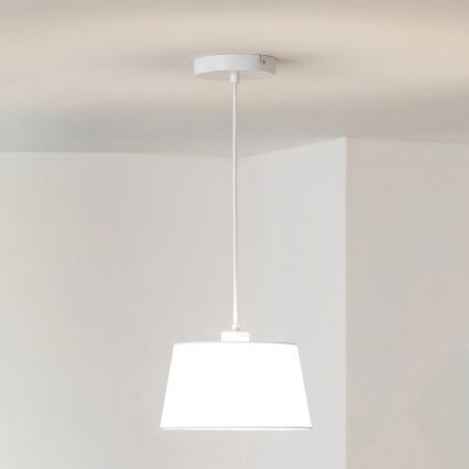 Brilagi - Lampadario LED a cavo CERIA 1xE27/40W/230V Ø 25 cm bianco