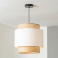 Brilagi - Lampadario LED a cavo CERIA 1xE27/40W/230V Ø 30 cm nero/beige/bianco