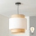 Brilagi - Lampadario LED a cavo CERIA 1xE27/40W/230V Ø 30 cm nero/beige/bianco