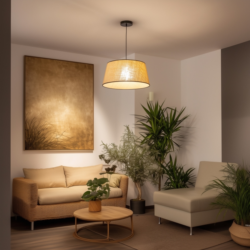 Brilagi - Lampadario LED a cavo CERIA 1xE27/40W/230V Ø 50 cm beige