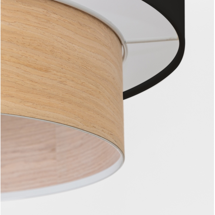 Brilagi - Lampadario LED a cavo CERIA 1xE27/40W/230V Ø 50 cm nero/beige