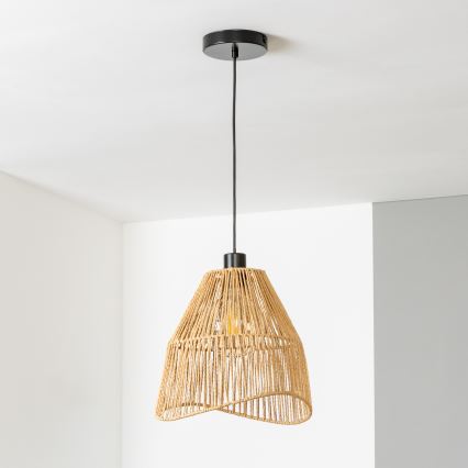 Brilagi - Lampadario LED a cavo CERIA BOHO 1xE27/40W/230V Ø 30 cm marrone