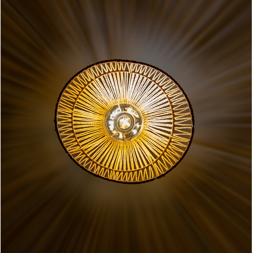 Brilagi - Lampadario LED a cavo CERIA BOHO 1xE27/40W/230V Ø 30 cm marrone