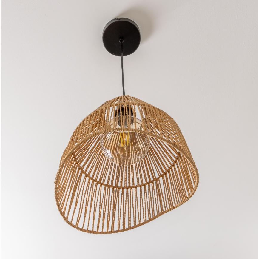 Brilagi - Lampadario LED a cavo CERIA BOHO 1xE27/40W/230V Ø 30 cm marrone