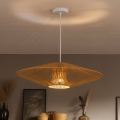 Brilagi - Lampadario LED a cavo CERIA BOHO 1xE27/40W/230V Ø 70 cm bianco/marrone