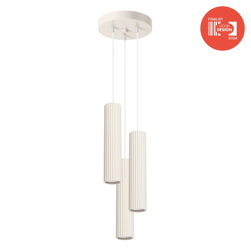 Brilagi - Lampadario LED a cavo CRESTO 3xGU10/10W/230V crema