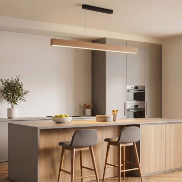 BRILAGI - Lampadario LED a cavo GARDALINE LED/90W/230V 120 cm rovere