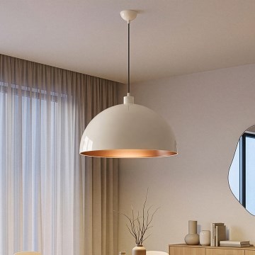 Brilagi - Lampadario LED a cavo METALO 1xE27/40W/230V Ø 60 cm beige/rame