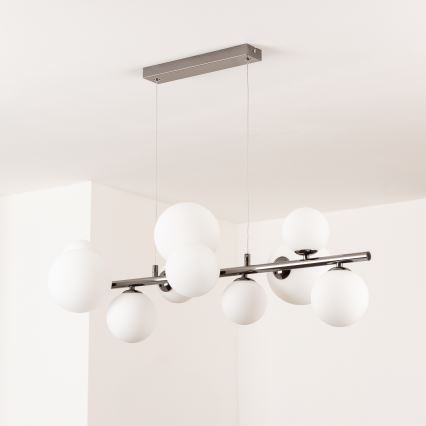 Brilagi - Lampadario LED a cavo MILLA 10xG9/3W/230V nero cromato/bianco