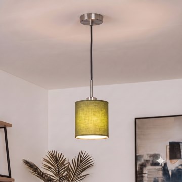 Brilagi - Lampadario LED a cavo NUBILA 1xE27/60W/230V Ø 14 cm nero/verde
