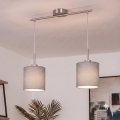 Brilagi - Lampadario LED a cavo NUBILA 2xE27/60W/230V grigio chiaro