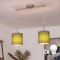Brilagi - Lampadario LED a cavo NUBILA 2xE27/60W/230V verde