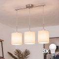Brilagi - Lampadario LED a cavo NUBILA 3xE27/60W/230V crema