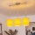 Brilagi - Lampadario LED a cavo NUBILA 3xE27/60W/230V giallo