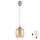 Brilagi - Lampadario LED a cavo RETRO GLASS 1xE27/60W/230V Ø 14 cm argento/marrone fumé