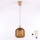 Brilagi - Lampadario LED a cavo RETRO GLASS 1xE27/60W/230V Ø 14 cm beige/marrone fumé