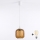 Brilagi - Lampadario LED a cavo RETRO GLASS 1xE27/60W/230V Ø 14 cm bianco/marrone fumé