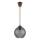 Brilagi - Lampadario LED a cavo RETRO GLASS 1xE27/60W/230V Ø 18 cm marrone/grigio fumé