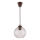 Brilagi - Lampadario LED a cavo RETRO GLASS 1xE27/60W/230V Ø 18 cm marrone/trasparente