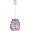Brilagi - Lampadario LED a cavo RETRO GLASS 1xE27/60W/230V Ø 26 cm bianco/grigio fumé
