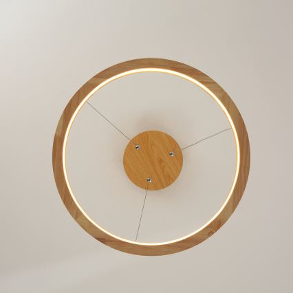 Brilagi - Lampadario LED a cavo UMEA WOOD LED/30W/230V Ø 40 cm legno di Hevea