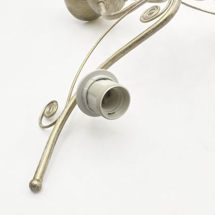 Brilagi - Lampadario LED a montaggio superficiale ANTICO 3xE27/60W/230V patina bianca