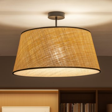 Brilagi - Lampadario LED a montaggio superficiale CERIA 1xE27/60W/230V Ø 50 cm nero/beige