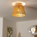 BRILAGI - Lampadario LED a montaggio superficiale CERIA BOHO 1xE27/40W/230V Ø 28 cm marrone/rovere