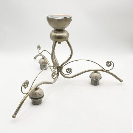 Brilagi - Lampadario LED a plafone ANTICO 3xE27/60W/230V 3000K finitura bianco patinato