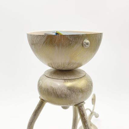 Brilagi - Lampadario LED a plafone ANTICO 3xE27/60W/230V 3000K finitura bianco patinato