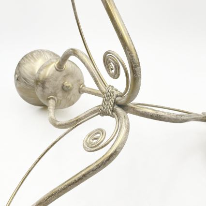 Brilagi - Lampadario LED a plafone ANTICO 3xE27/60W/230V 3000K finitura bianco patinato