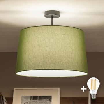 Brilagi - Lampadario LED a plafone CERIA 1xE27/60W/230V Ø 45 cm nero/verde