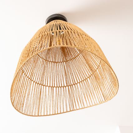 Brilagi - Lampadario LED a plafone CERIA BOHO 1xE27/40W/230V Ø 50 cm marrone